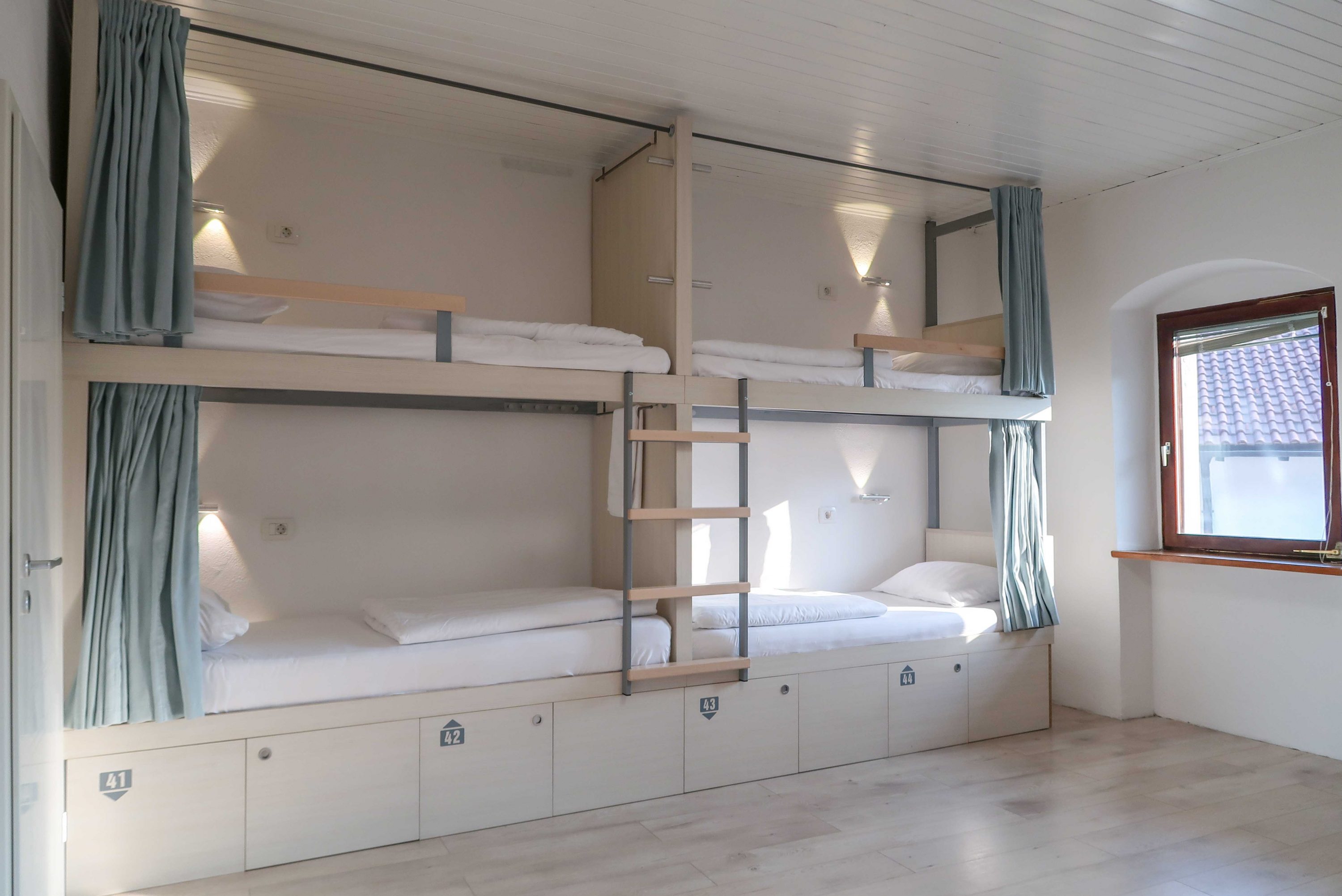 Spacious and modern dormitory at Premium Hostel Kobarid